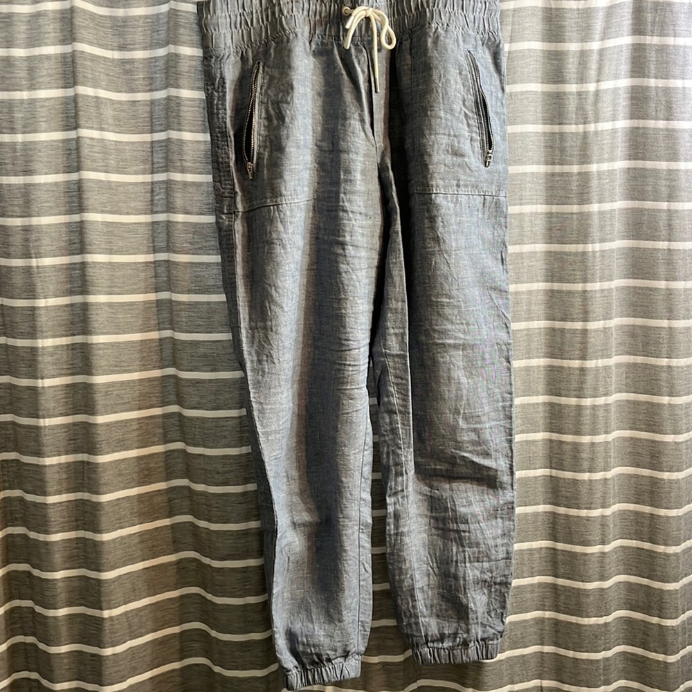 Athleta Cabo Linen Jogger / Blue / Size 12